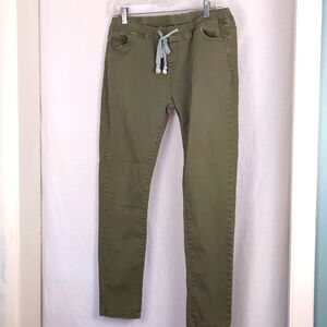 TWIN SISTERS Women's XL Green Cotton Jogger Pants